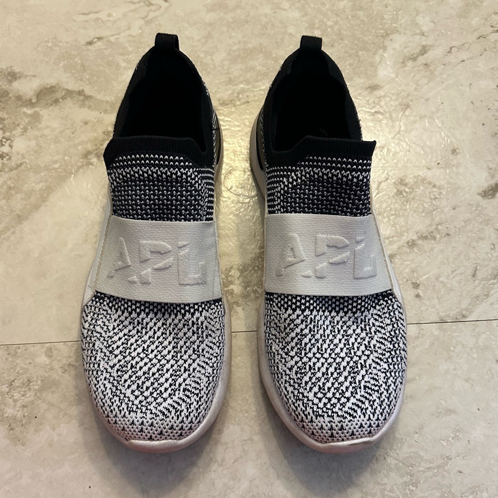 APL Monochrome Knit Slip-On Sneakers